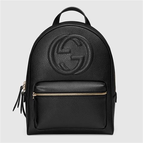 authentic leather gucci backpack